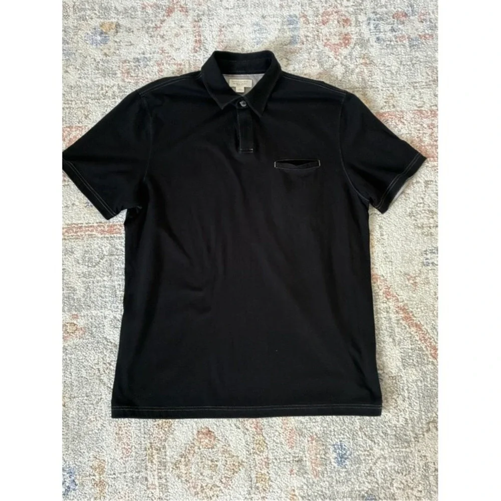 Old Money Banana Republic Luxury Touch Polo Contrast Stitching Size L